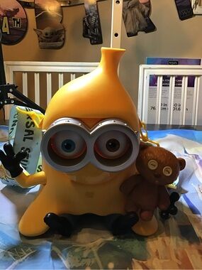Despicable me minion dressed as a banana  universal studios popcorn bucket-New